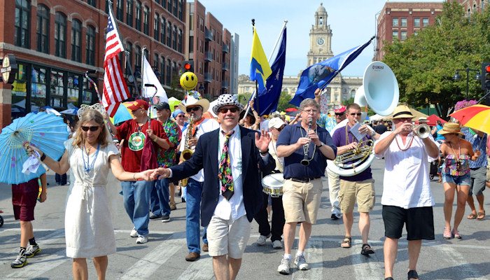 The Pelicans in parade
