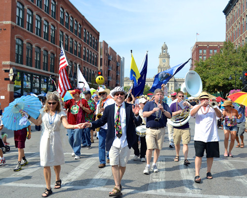 The Pelicans in parade